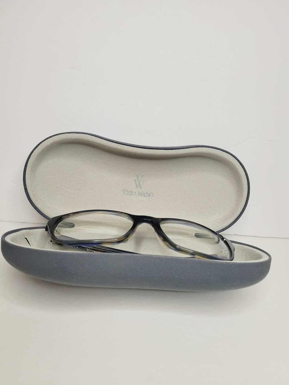 Vera Wang Inga BL Crystal Blue 149-16-130 Eyeglasses With Case No Scratches - Picture 6 of 7